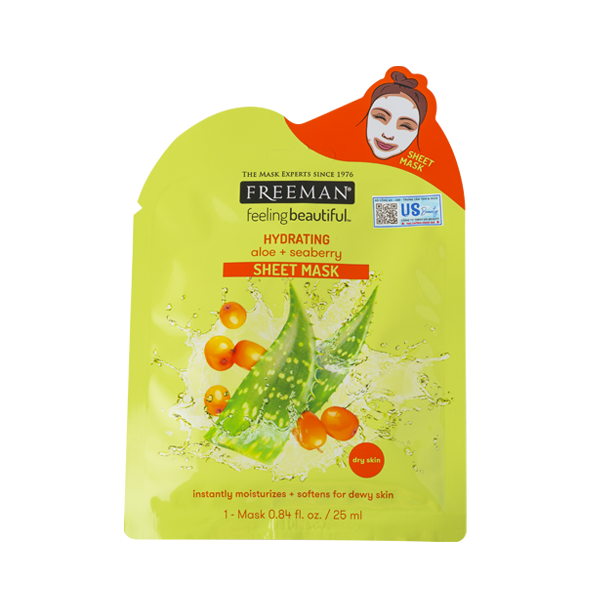 Mặt Nạ Freeman Lô Hội & Hắc Mai Biển Cấp Ẩm Cho Da Hydrating Aloe & Seaberry Sheet Mask (25ml)