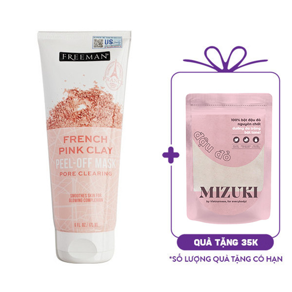 Mặt Nạ Lột Freeman Đất Sét Hồng Pháp Làm Sạch Sâu Da Freeman Exotic Blends Pore Clearing French Pink Clay Peel-Off Mask (175ml)