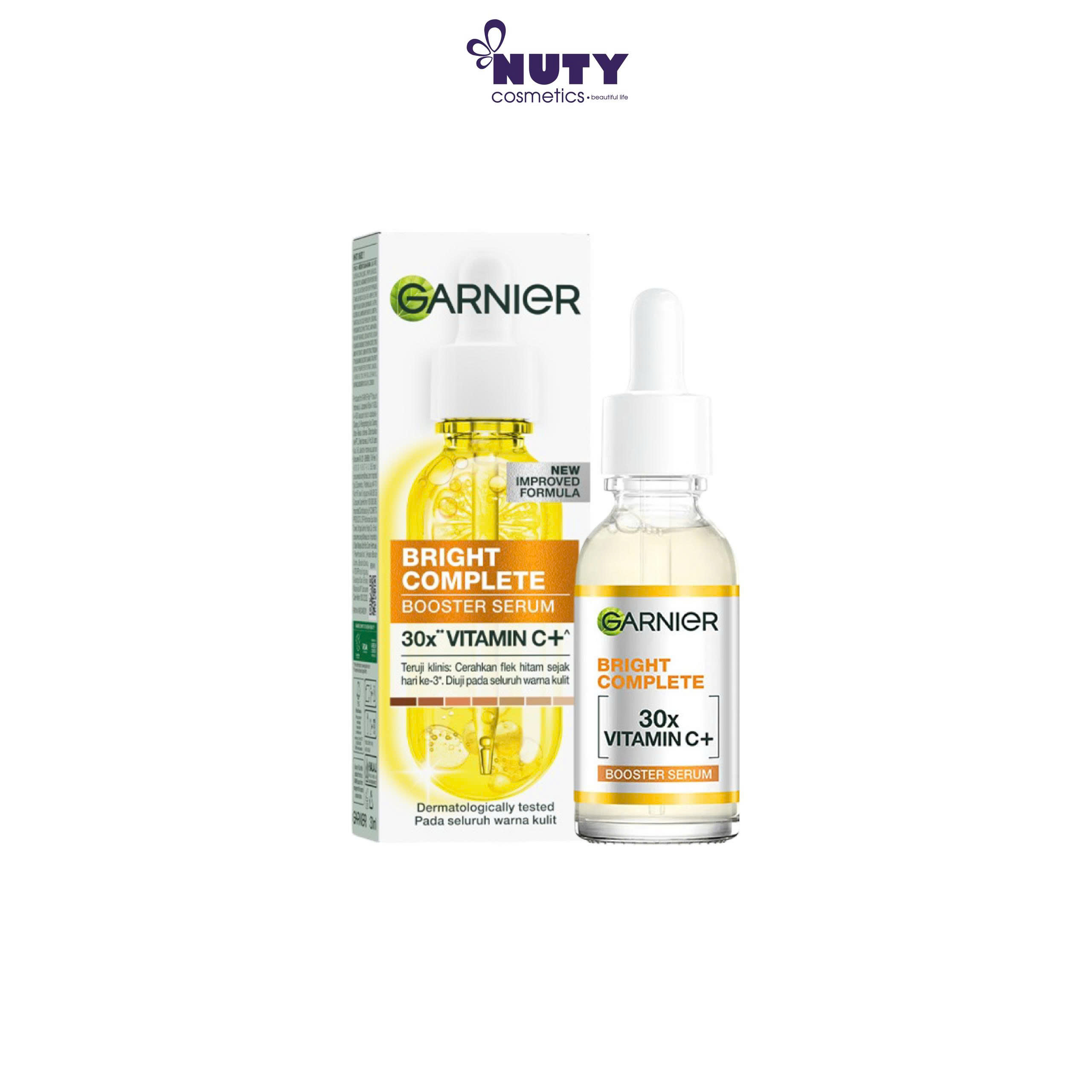 Tinh Chất Hỗ Trợ Dưỡng Sáng, Mờ Thâm, Giảm Nám Garnier Bright Complete Speed Vitamin C Booster Serum (30ml)