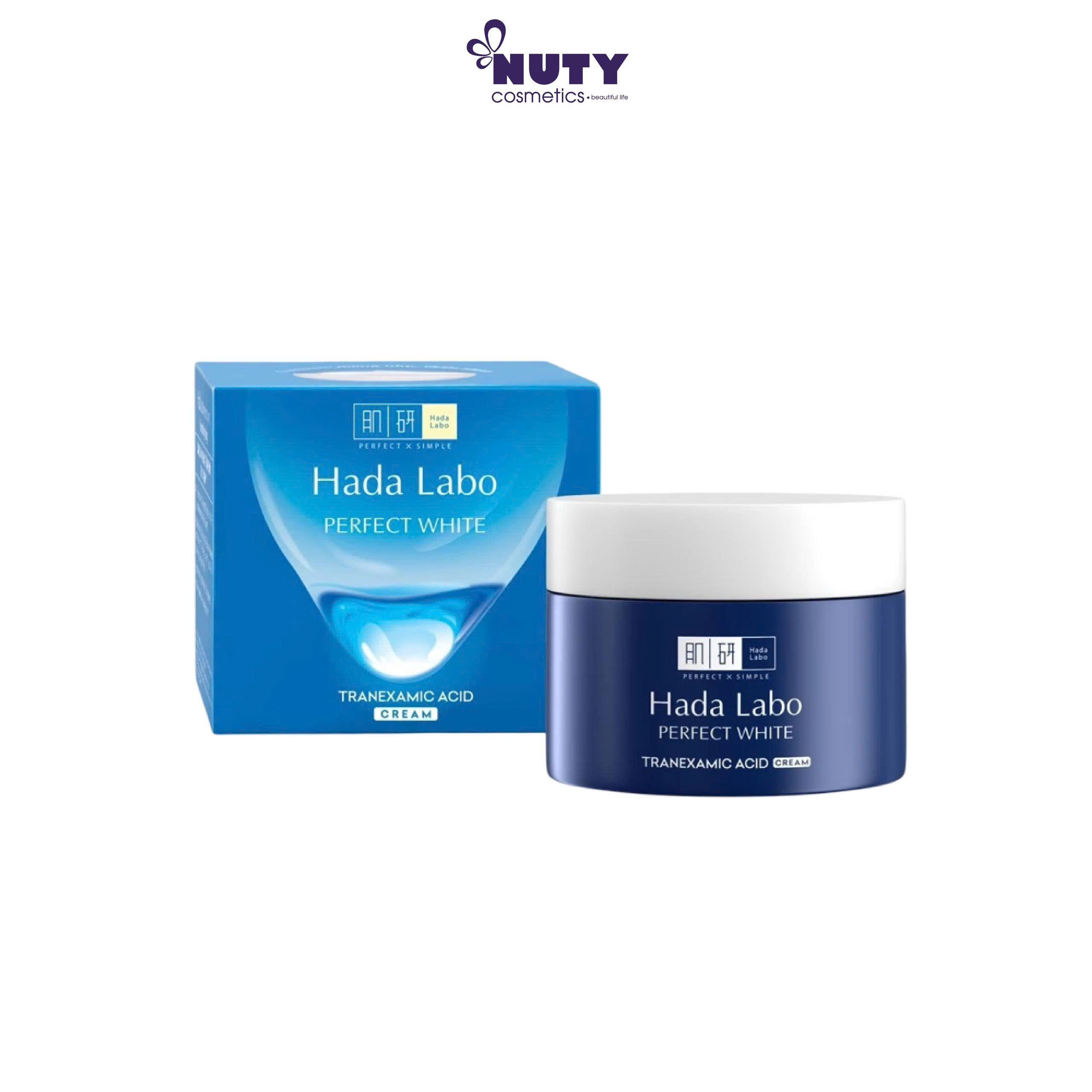 Kem Dưỡng Ẩm Hỗ Trợ Sáng Da Hada Labo Perfect White Tranexamic Acid Cream (50g)