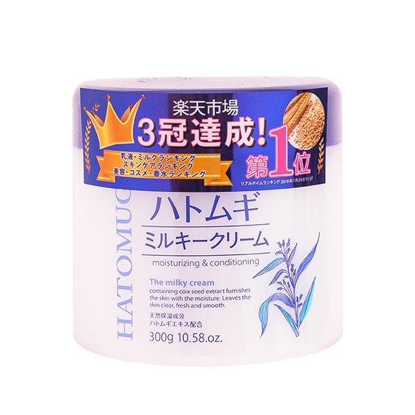 Kem Dưỡng Da Hatomugi Moisturizing & Conditioning The Milky Cream (300g)
