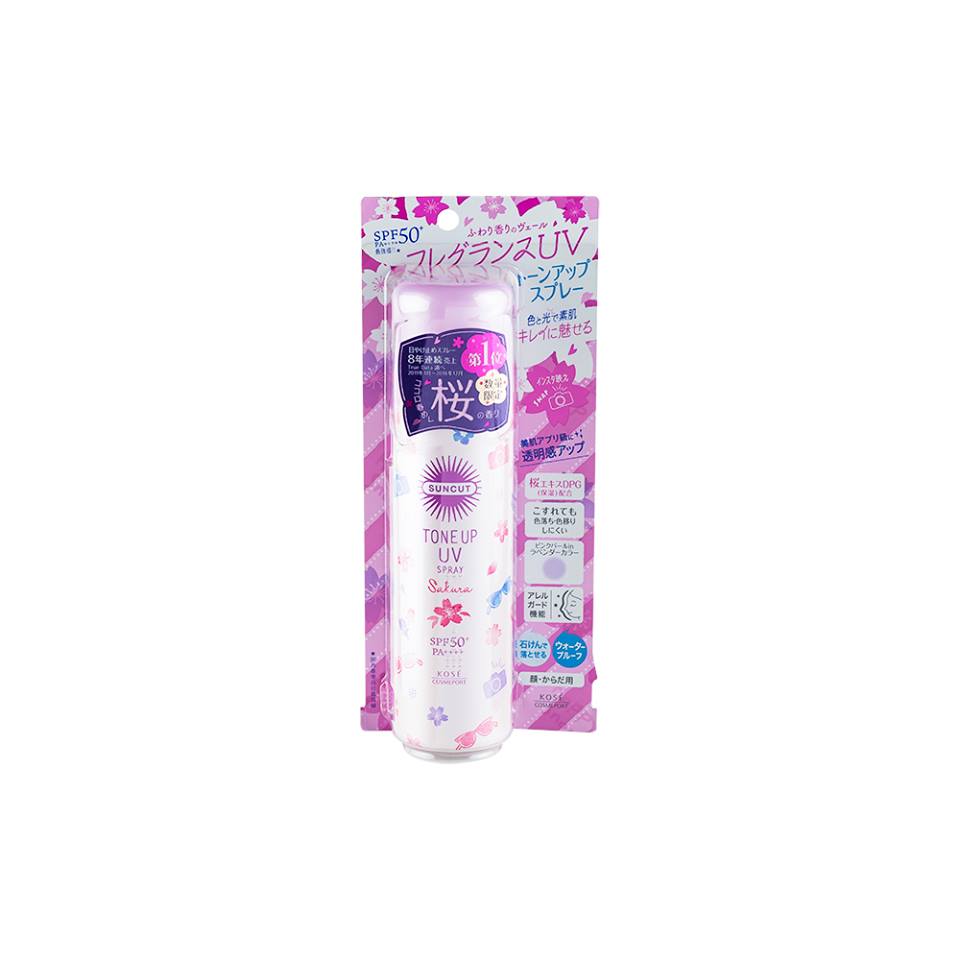 Kose KCN Toneup UV Spray Sakura (dạng xịt) 250K SALE