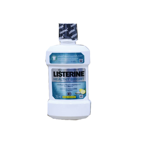 Listerine Nước súc miệng Healthy Bright 250ml 65K SALE