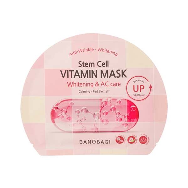 Mặt Nạ Banobagi Dưỡng Sáng Và Chăm Sóc Da Mụn Stem Cell Vitamin Mask #Whitening & AC (30g)