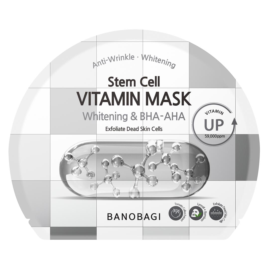 Mặt Nạ Banobagi Làm Sáng Da, Tẩy Tế Bào Chết Stem Cell Vitamin Mask Whitening & BHA-AHA (30g)
