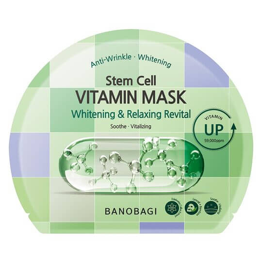 Mặt Nạ Dưỡng Trắng, Thư Giãn Banobagi Stem Cell Vitamin Mask Whitening & Relaxing Revital (30g)
