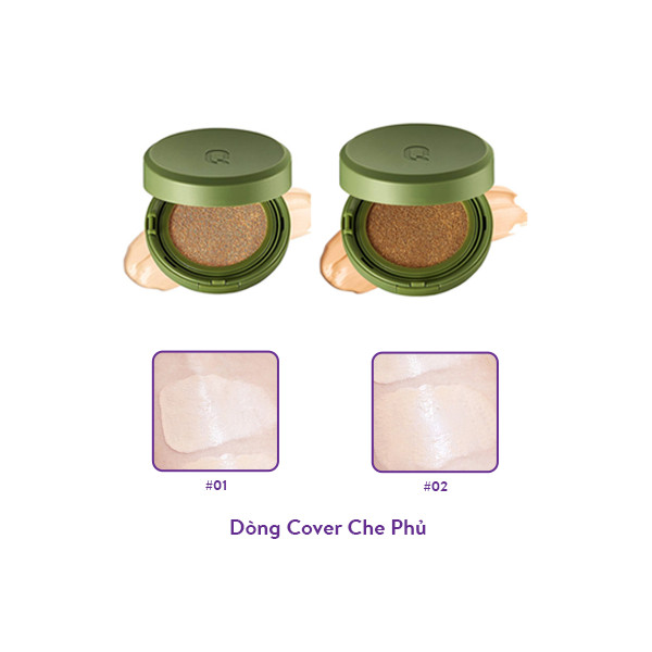 Siêu Phấn Nước Glamrr Q Che Phủ Vegan Super Cover Cushion SPF50+/PA+++ (15g)