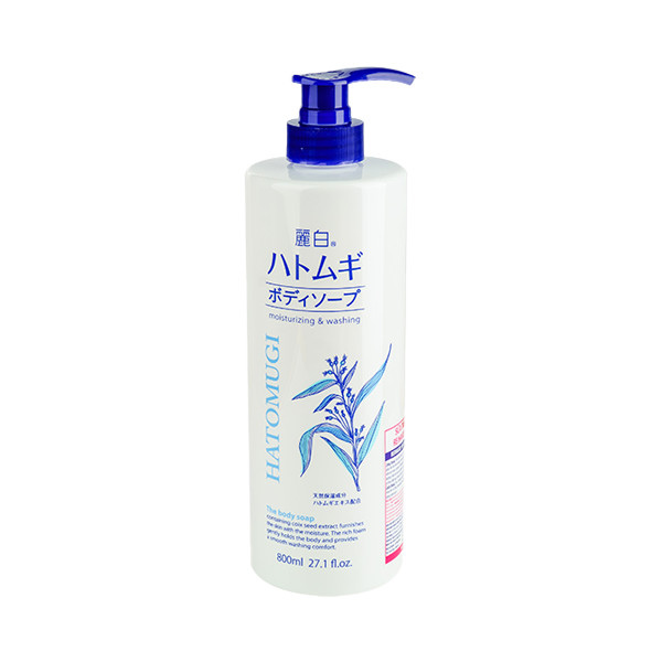 Sữa Tắm Hatomugi Dưỡng Ẩm Và Làm Sáng Da Reihaku Hatomugi Body Soap (800ml)
