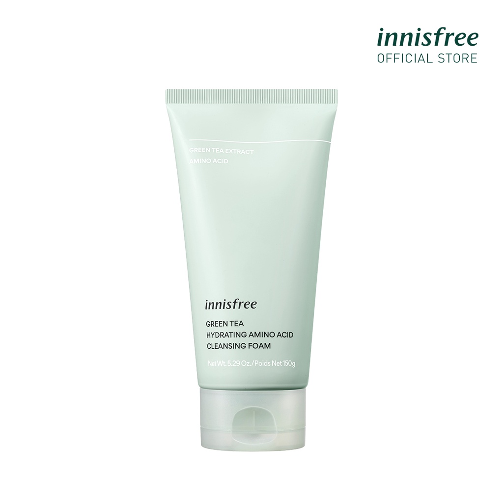 Sữa Rửa Mặt Dịu Nhẹ Chiết Xuất Trà Xanh Innisfree Green Tea Hydrating Amino Cleansing Foam (150g)